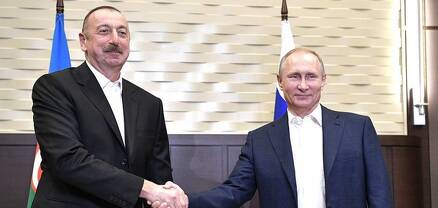 Պուտինը հանդիպել է պաշտոնական այցով Ռուսաստանում գտնվող Ալիևի հետ