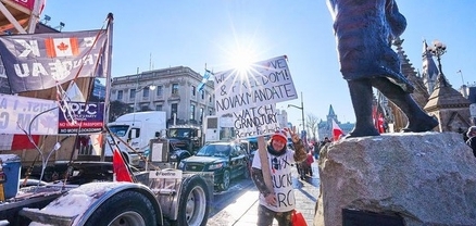 Կանադայում ոստիկանությունը ցրել է COVID-ի սահմանափակումների դեմ բողոքող բեռնատարների վարորդներին