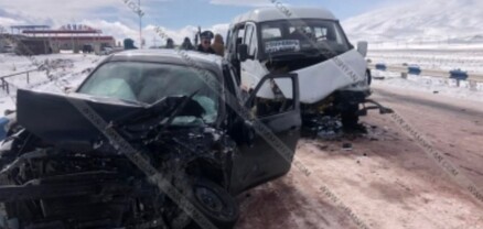 Բախվել են Էջմիածին–Վանաձոր երթուղային Газель-ն ու Nissan-ը․ կա 7 վիրավոր․ shamshyan.com