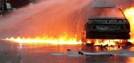 Նոյեմբերյան-Ոսկեպար ավտոճանապարհին ավտոմեքենա է այրվել. վարորդը հոսպիտալացվել է