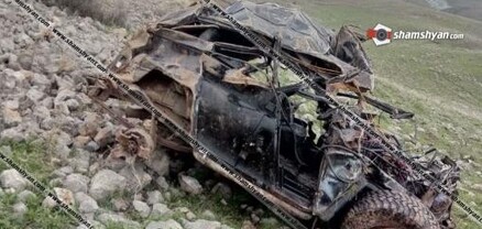 Արարատի մարզում մոտ 600 մետր ձորը գլորված УАЗ-ի 4 վիրավորներից 1-ը, գիտակցության չգալով, մահացել է. shamshyan.com