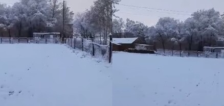 Այսօրվա առավոտը Արագածոտնի մարզի գյուղ Հնաբերդում․ տեսանյութ