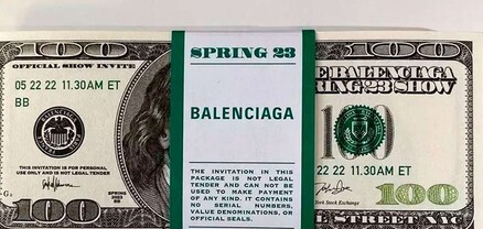 Balenciaga-ն կեղծ թղթադրամների տեսքով հրավիրատոմսեր է ուղարկել
