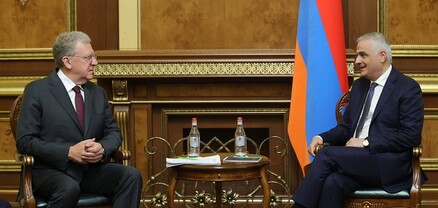 Փոխվարչապետ Մհեր Գրիգորյանն ընդունել է ՌԴ հաշվիչ պալատի նախագահ Ալեքսեյ Կուդրինին