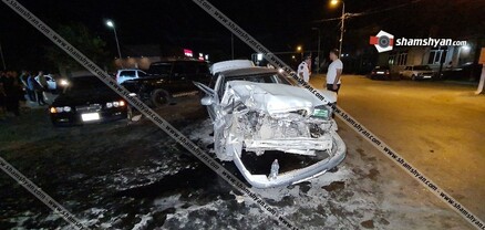 Արարատի մարզում բախվել են Mercedes G-500-ը, BMW-ն ու ՎԱԶ-21103-110-ը. 3 վիրավորներից մեկը երեխա է․ shamshyan.com