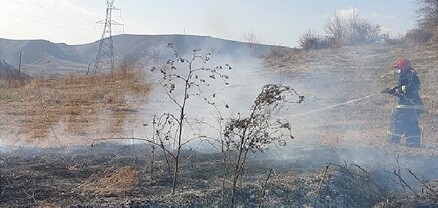 Աչաջուր գյուղում այրվել է մոտ 50 հա խոտածածկույթ