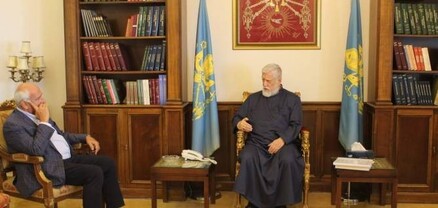 Ն.Ս.Օ.Տ.Տ. Արամ Ա կաթողիկոսն ընդունել է Հայկական բարեգործական ընդհանուր միության նախագահին