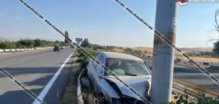 Կոտայքի մարզում Opel-ը դուրս է եկել երթևեկելի գոտուց, բախվել երկաթե գովազդային վահանակին, կա 5 վիրավոր. shamshyan.com