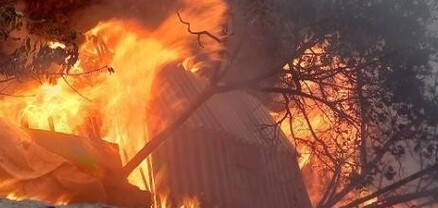 Հրդեհ՝ Հրազդանում, այրվել են զրուցարան-տաղավարն ու խորդանոցի փայտերը