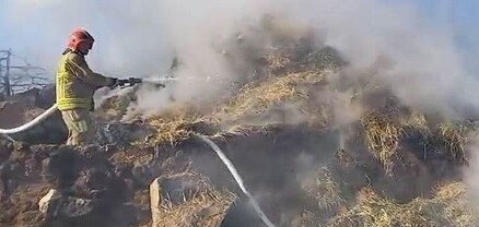 Զովունի գյուղում այրվել է մոտ 350 հակ անասնակեր