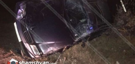 Ավտովթար Գեղարքունիքի մարզում. 23-ամյա վարորդը Mercedes-ով դուրս է եկել երթևեկելի գոտուց և կողաշրջվել, կա վիրավոր․ shamshyan.com