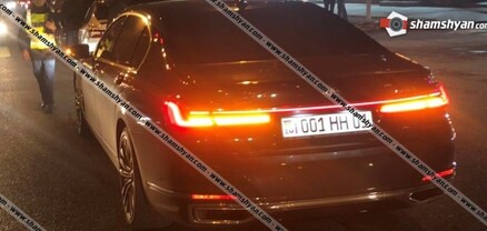 Երևանում վթարի է ենթարկվել Ալեն Սիմոնյանին սպասարկող BMW-ն․ ավտոմեքենայի վրայից համարանիշները հանել էին. shamshyan.com