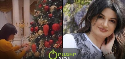 Սամվել Ալեքսանյանի կինը ցույց է տվել իրենց շքեղ տոնածառը