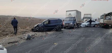 Ավտովթար Արագածոտնի մարզում․ բախվել են BMW-ն, Opel-ն ու բեռնարատ ГАЗель-ը․ կա վիրավոր․ shamshyan.com