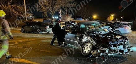 Երևանում բախվել են 3 Mercedes-ները և Mitsubishi-ն, կան վիրավորներ