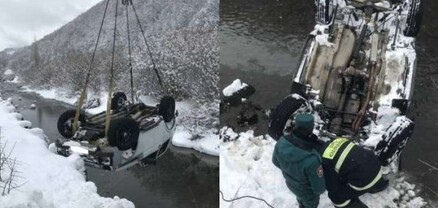 Ավտոմեքենան ընկել է Մարմարիկ գետը