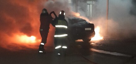 Գուսան Շերամի փողոցում այրվել է ավտոմեքենա