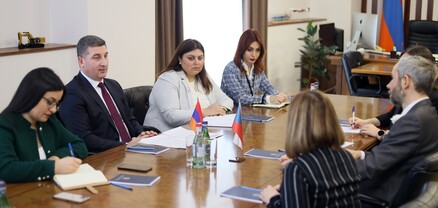 Գնել Սանոսյանն ընդունել է Չեխիայի դեսպանին