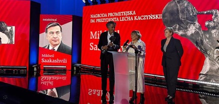 Սաակաշվիլին Լեհաստանում արժանացել է Պրոմեթեան ոչ կառավարական մրցանակին