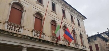 Իտալական Ազոլոյի քաղաքապետարանի շենքին ծածանվում է Հայաստանի դրոշը