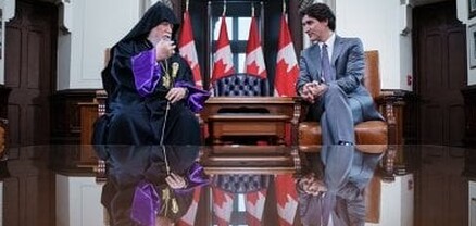 Մեծի տանն Կիլիկիո կաթողիկոս Արամ Ա-ն ու Կանադայի վարչապետը խոսել են Արցախի մասին