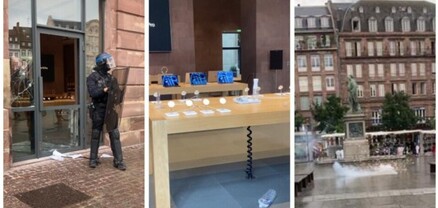 Անկարգություններ են տեղի ունեցել Ֆրանսիայի Ստրասբուրգում․ թալանվել են Apple և Lacoste խանութները