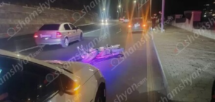 Հրազդան մարզադաշտի մոտակայքում բախվել են Nissan Teana-ն ու «Կավասակի» մակնիշի մոտոցիկլը․ shamshyan.com