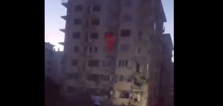 Թուրքիայում տղամարդը քարի հարվածով փլուզել է երկրաշարժից վնասված շենքը