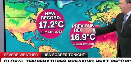 Հուլիսի 7-ին Երկիր մոլորակի վրա գրանցվել է ամենաբարձր միջին ջերմաստիճանը