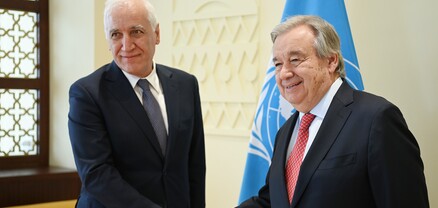 Նախագահ Վահագն Խաչատուրյանը հանդիպել է ՄԱԿ-ի Գլխավոր քարտուղար Անտոնիո Գուտերեշի հետ