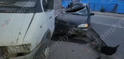 Opel Astra-ն Մասիսում բախվել է կայանված բեռնատար Газель-ին․ shamshyan.com