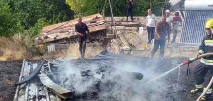 Գառնիում խորդանոց, խոտածածկույթ են այրվել, պտղատու ծառեր ջերմահարվել
