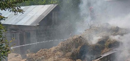 Լուսաղբյուր գյուղում այրվել է մոտ 100 հակ անասնակեր