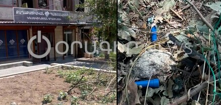 Կաթուցիչներ՝ ՔՊ-գրասենյակի տարածքում