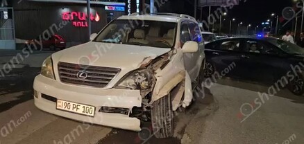 Երևանում բախվել են Lexus-ը, Honda-ն ու Opel-ը. կան վիրավորներ. shamshyan.com