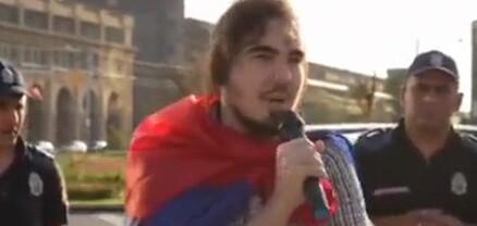 Խաղաղություն Արցախին, խաղաղություն Ուկրաինային․ ռուս ակտիվիստների ցույցը Երևանում