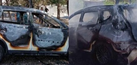 Մասիս քաղաքում «Nissan» է այրվել