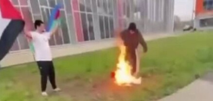 Մոսկվայում ադրբեջանցի երիտասարդներ են ձերբակալվել՝ Իսրայելի դրոշն այրելու համար