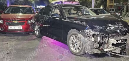 Երևանում բախվել են BMW-ն, Mercedes-ը, Toyota Camry-ն և Chevrolet Cruze-ը. մեղավորը դիմել է փախուստի․ shamshyan.com
