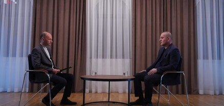 Արցախի պետնախարար Արթուր Հարությունյանը հարցազրույց է տվել Արցախի հանրային հեռուստատեսությանը