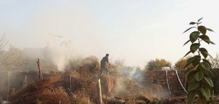 Սուրենավան գյուղում այրվել է անասնագոմ