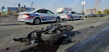 «Երևան Պարկի» դիմաց բախվել են Nissan Tida-ն ու մոտոցիկլետը. կա վիրավոր. shamshyan.com