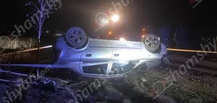 Արարատի մարզում Opel-ը կողաշրջված հայտնվել է երթևեկելի գոտուց դուրս. կա 4 վիրավոր. shamshyan.com