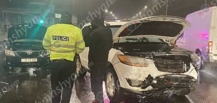 Երևանում բախվել են Hyundai և Toyota մակնիշի ավտոմեքենաները․ 4 վիրավորներից 2-ը երեխաներ են․ shamshyan.com