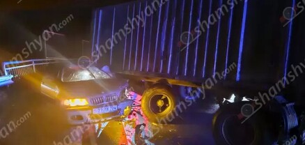 Ողբերգական ավտովթար՝ Լոռու մարզում. բախվել են BMW-ն ու «Կամազ» բեռնատարը. կա 1 զոհ, 1 վիրավոր․ shamshyan.com