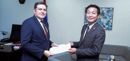 Ճապոնիայի նորանշանակ դեսպանն իր հավատարմագրերի պատճենն է հանձնել ՀՀ ԱԳ փոխնախարարին