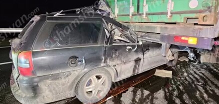 Կոտայքի մարզում Opel-ը մխրճվել է վթարված KamAZ-ի հետնամասում. կա վիրավոր. shamshyan.com