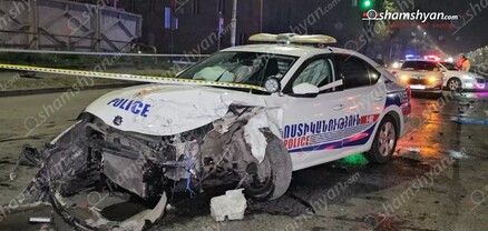Երևանում բախվել են ՊԾ ավտոմեքենան ու Opel-ը. կան վիրավորներ, այդ թվում՝ պարեկներ. shamshyan.com