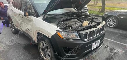 «Շողակաթ» հեռուստաընկերության մոտ Jeep Compass-ում հրդեհ է բռնկվել. shamshyan.com