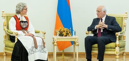 Վահագն Խաչատուրյանին իր հավատարմագրերն է հանձնել Հայաստանում Նորվեգիայի դեսպանը